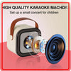 3-in-1 Karaoke Mic, Bluetooth Speaker, LED Lights, for Kids & Adults