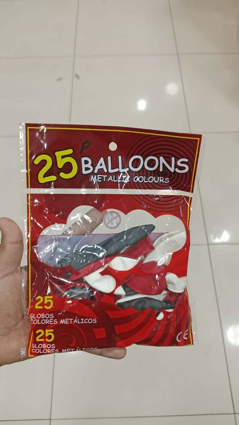 Party Balloon pack |25pcs|Random color|Perfect for birthdays,Events & celebrations
