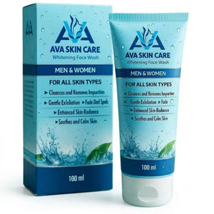 AVA Skin Care, Whitening Face Wash, Gentle Brightening Facial Cleanser for Daily Use