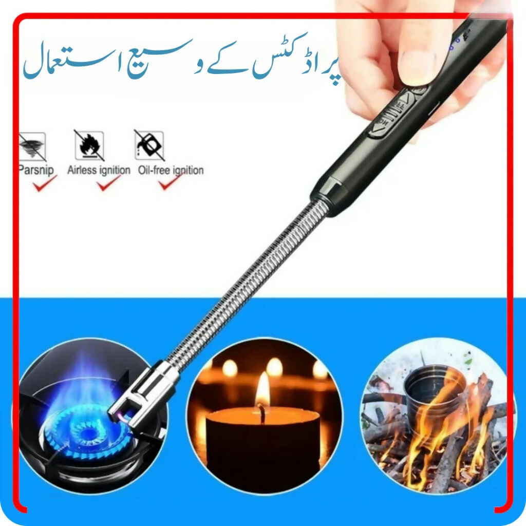 Electric Arc USB Rechargeable Lighter, 360° Flexible Neck