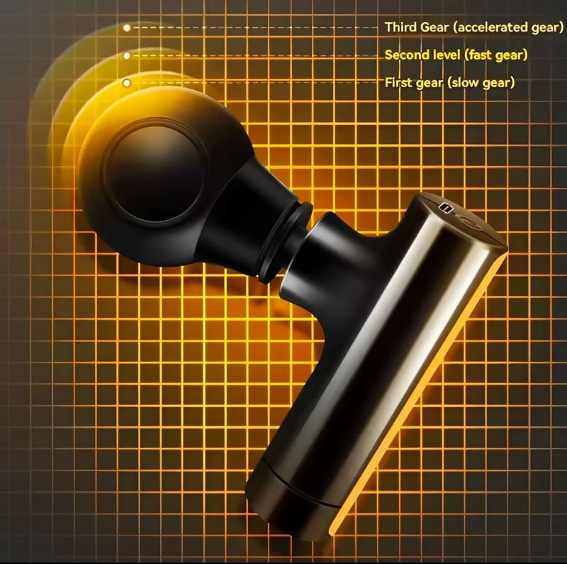 Mini Rechargeable Fascial Gun – Portable Deep Muscle Massager for Pain Relief and Relaxation – Random Color