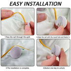 Premium Mushroom-Style Bedsheet Clips – Pack of 4 Elastic Quilt & Sheet Fixer Buckles