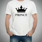 Combo Of King, Queen, Prince & Princes Style White T-Shirt with Cute Design – Best Quality T-Shirts For Girls | T-Shirt For Women – T-Shirt For Boy | T-Shirt For Men – Large