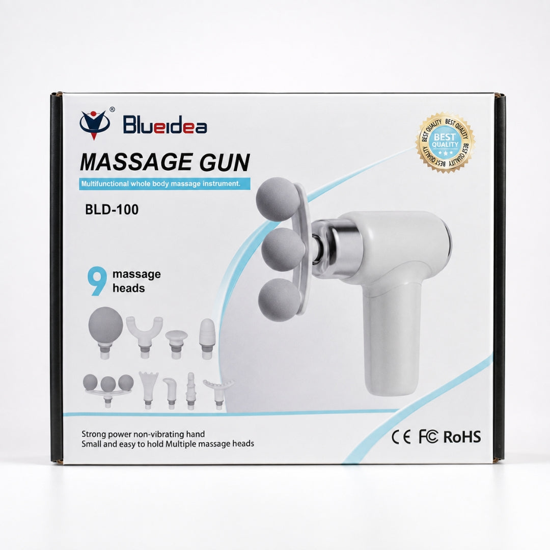 Blueidea BLD-100 Massage Gun with 9 Massage Heads