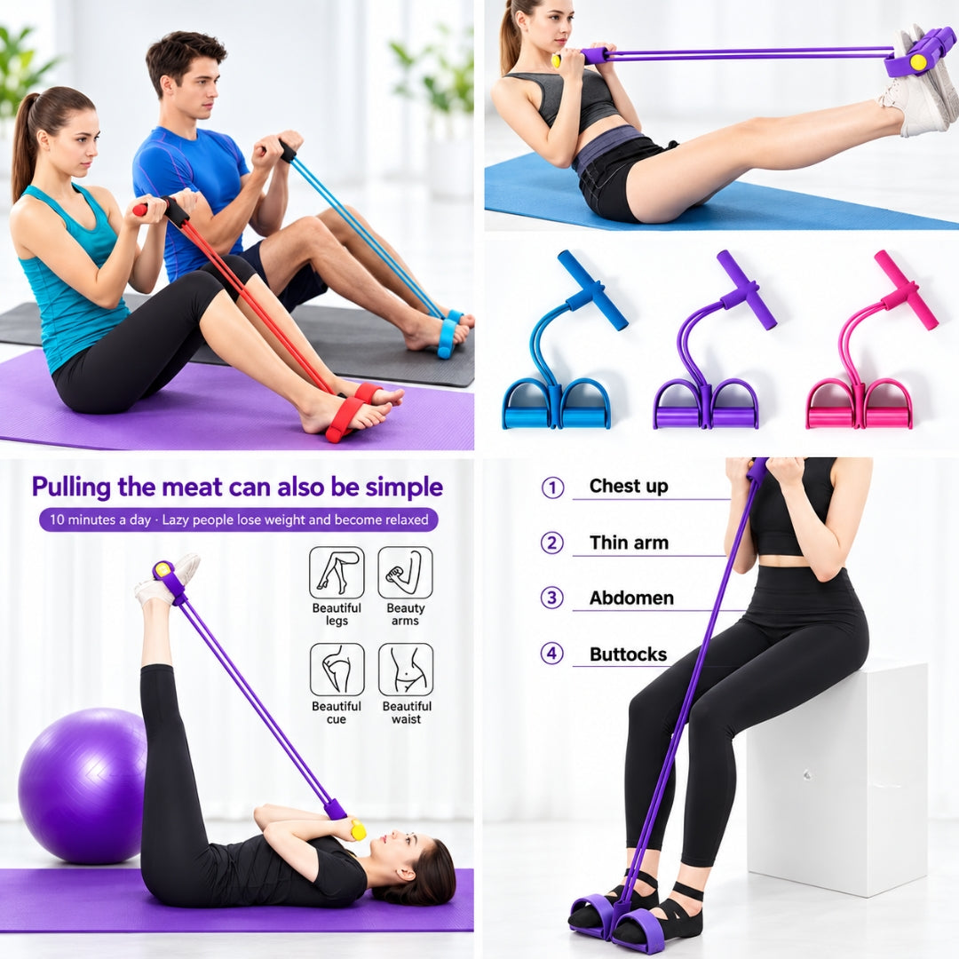 Silicone Tummy Trimmer Resistance Band for Home Workout