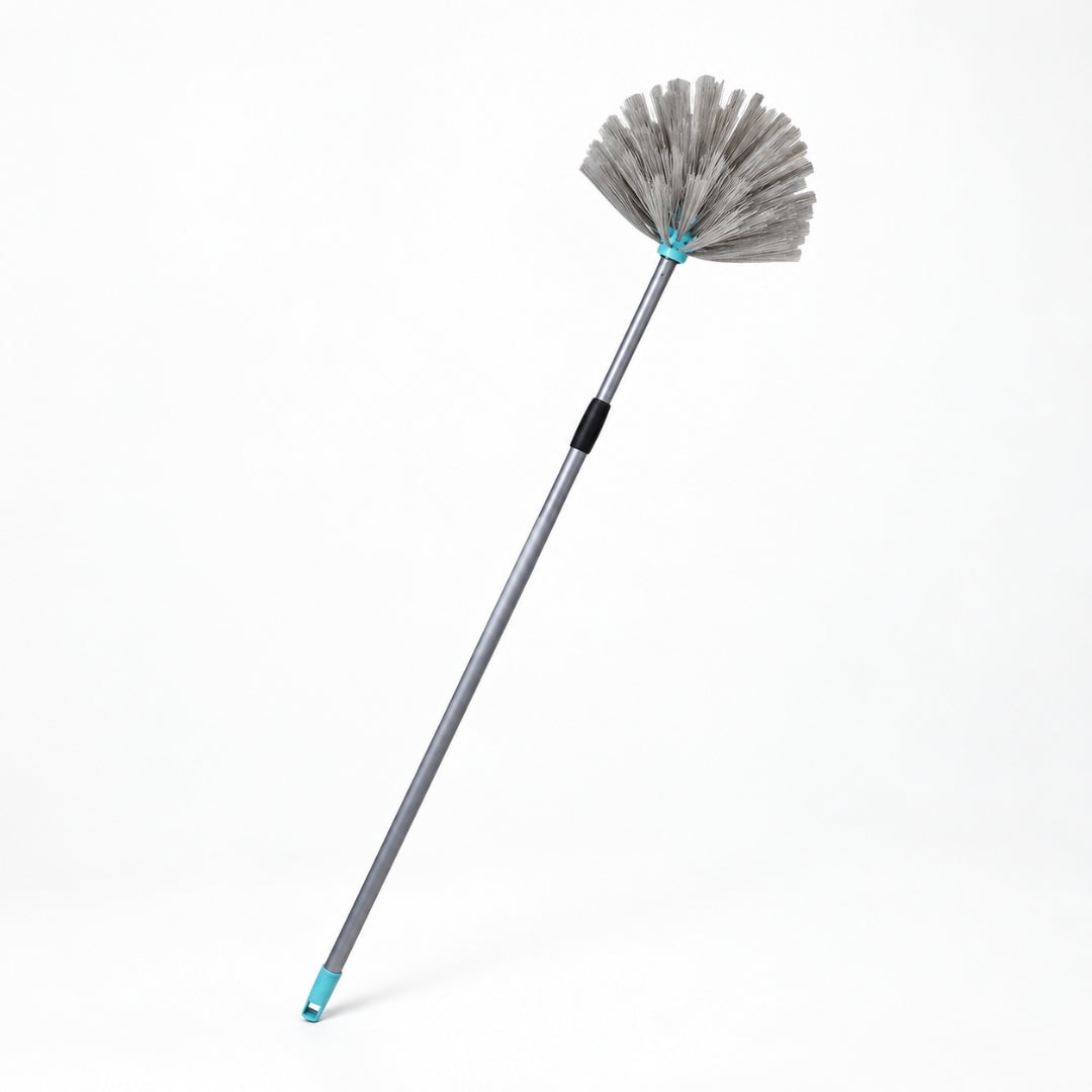 Flower Cobweb Duster with Extendable Reach Rod for Ceiling & Corners