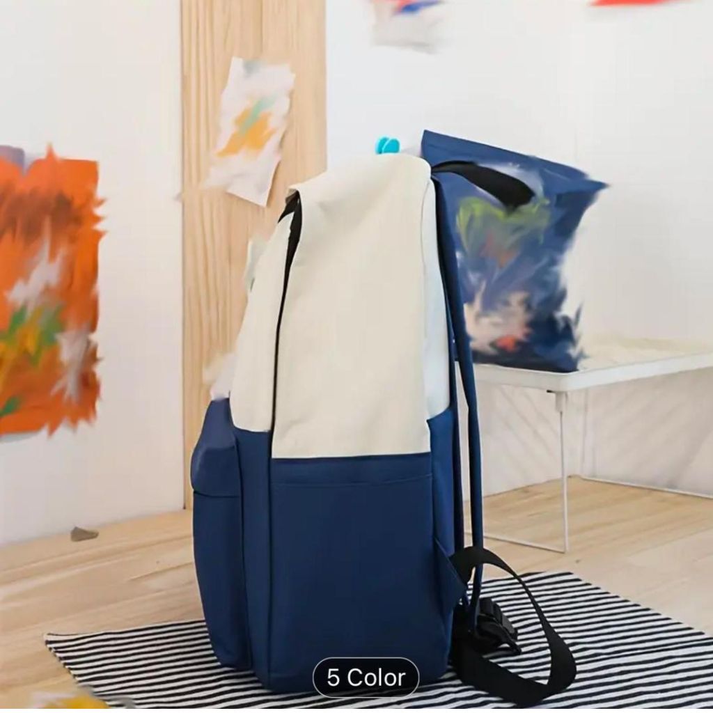 Girls School Bag Set Cat Print Backpack Handbag Lunch Bag Pencil Case