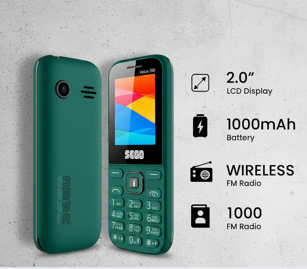 SEGO Value 200 – 2.0" LCD Dual SIM Mobile