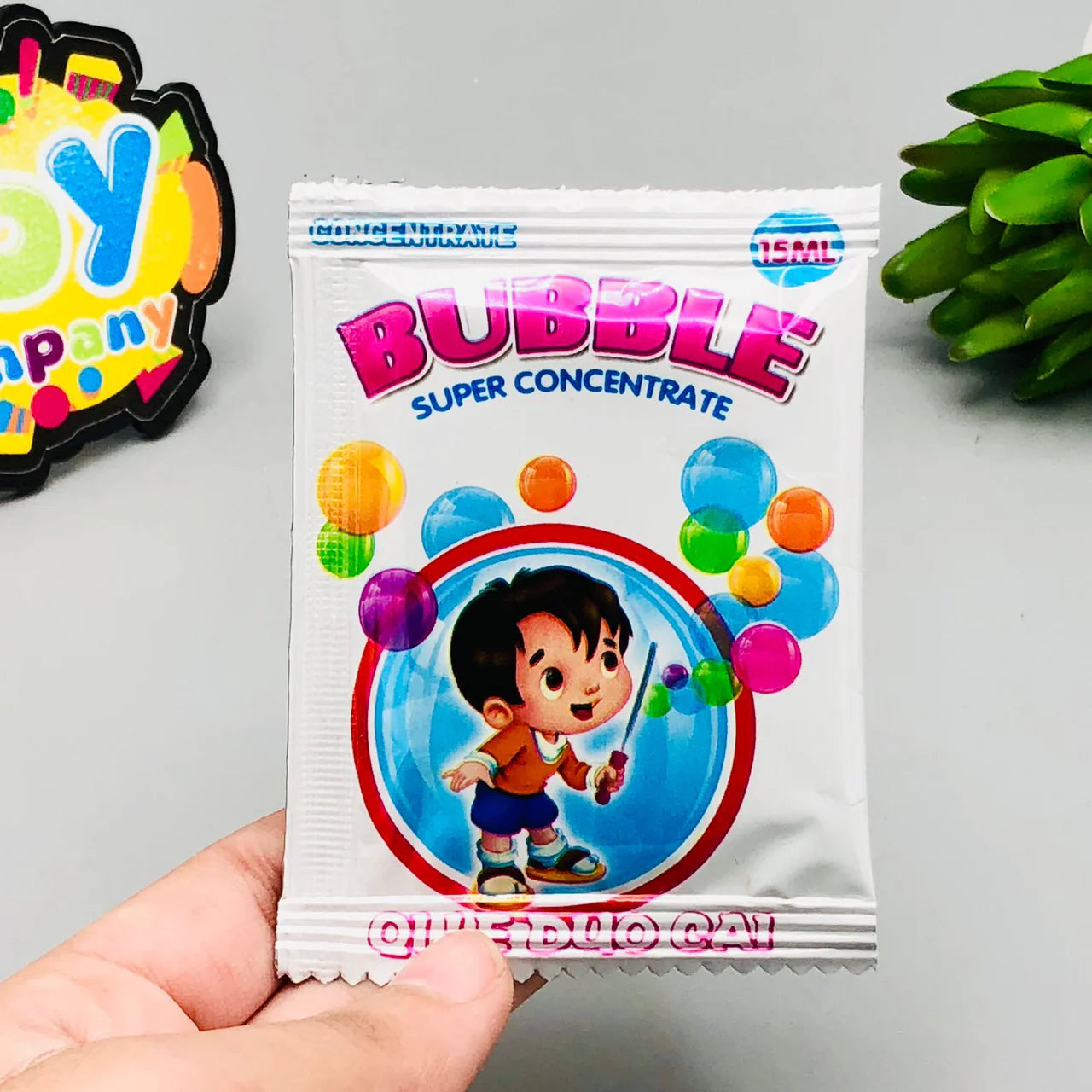 Bubble Concentrate Liquid Sachet,  High Foam Bubble Solution Refill Pack