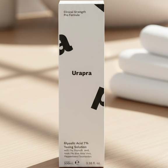 Urapra Glycolic Acid 7% Toning Solution, Gentle Exfoliating Skin Toner