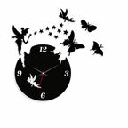 3d wall clock with light Wooden Clock With Light And Premium Design