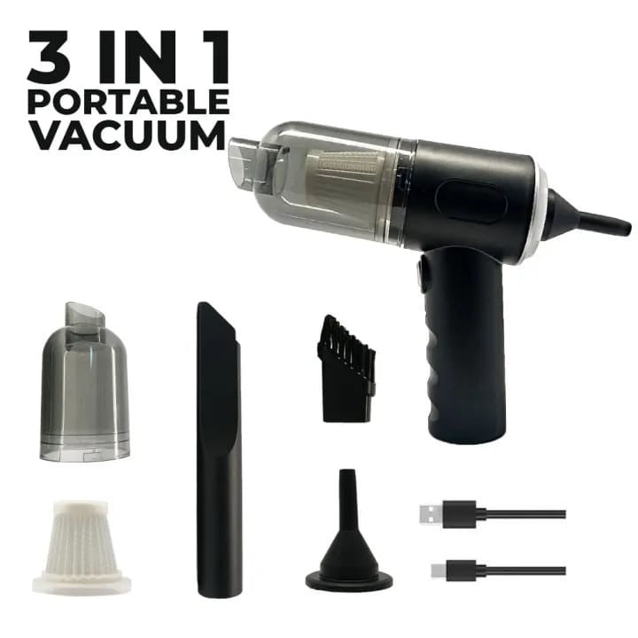 3 In 1 Portable Wireless Vacuum Cleaner With Air Duster And Blower
