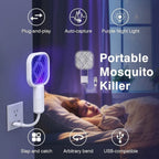 Portable Electric Mosquito Zapper Racket With UV Trap