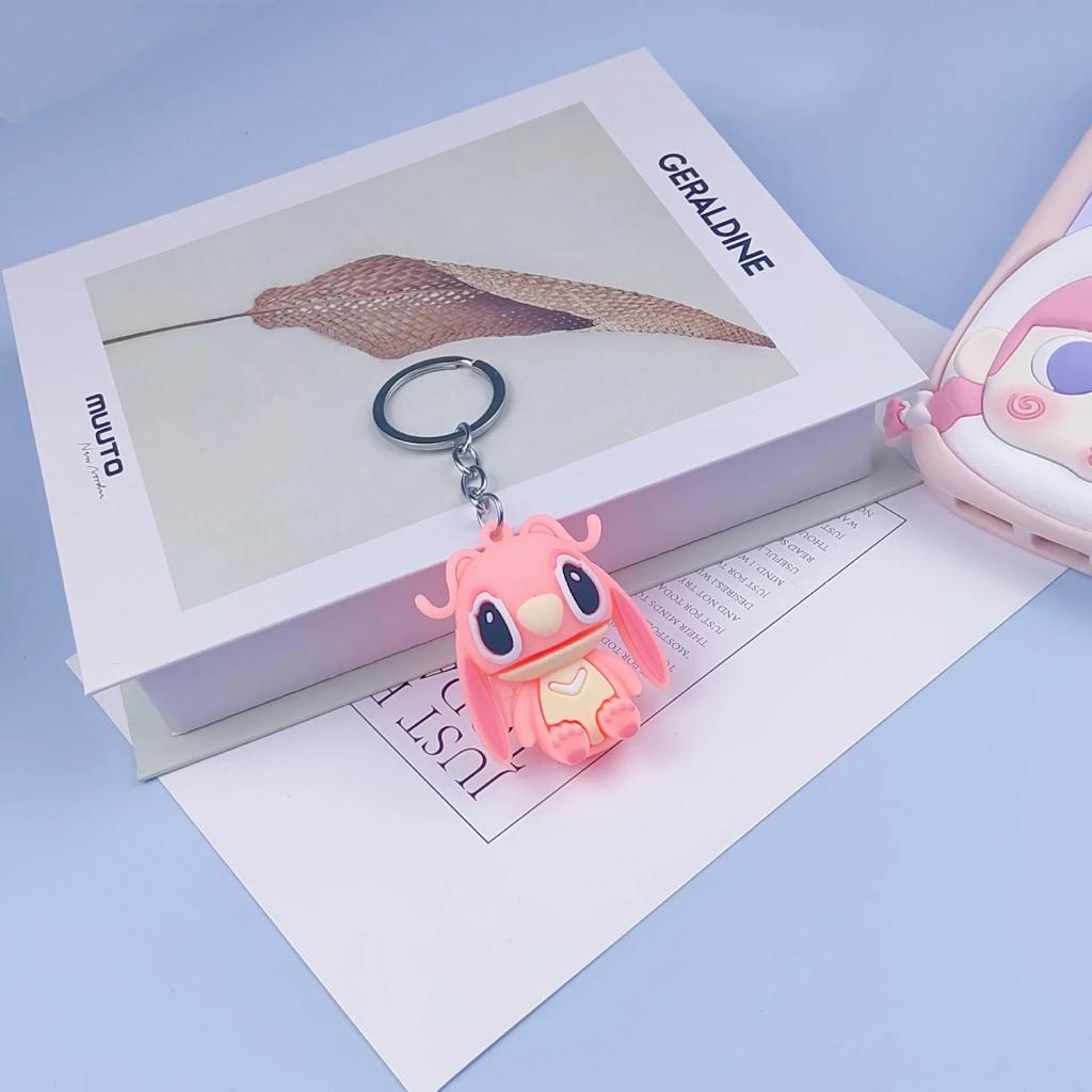 Keychain, Stitch Couple, Soft PVC Cartoon
