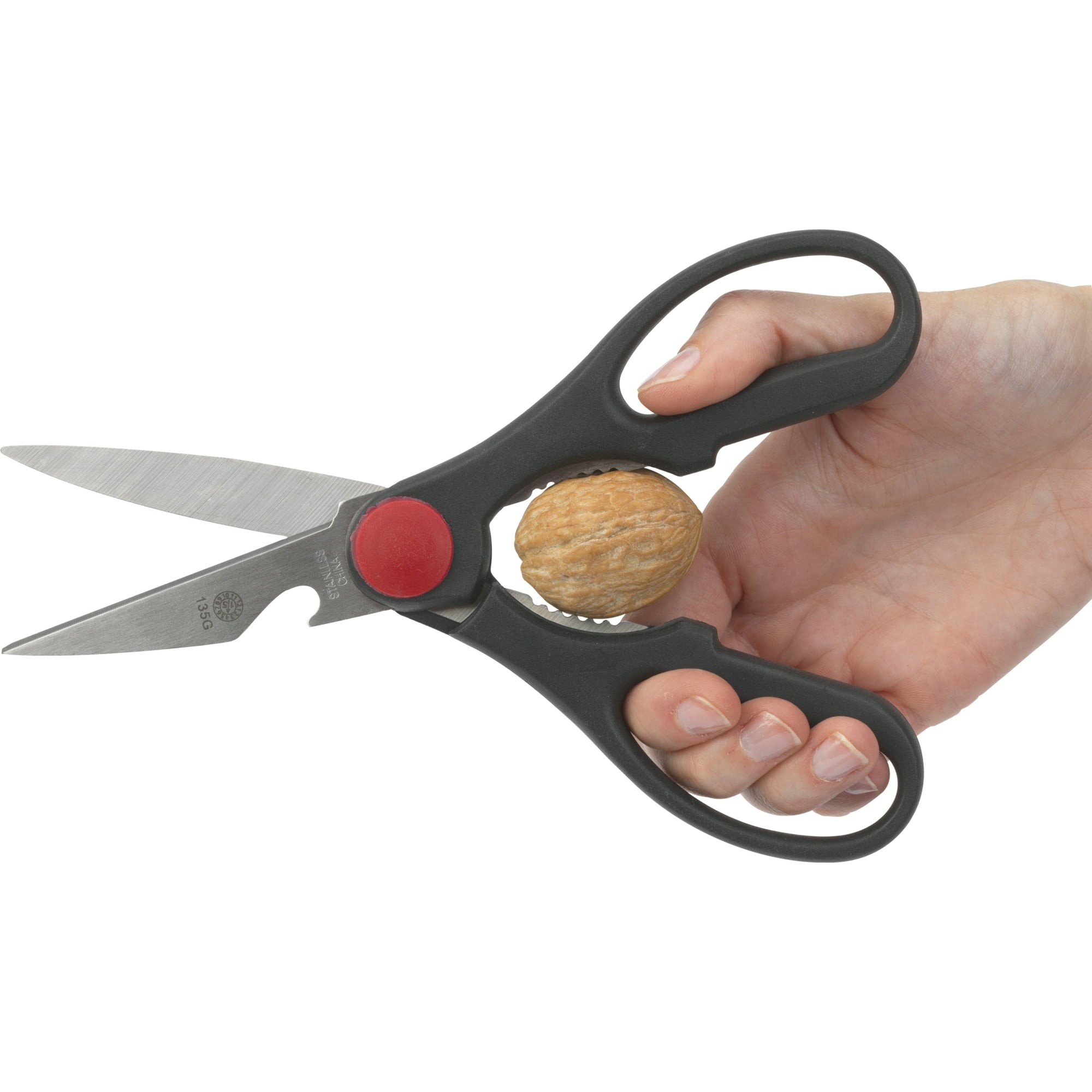Multifunctional Kitchen Scissors – Stainless Steel Blades (Random Color)