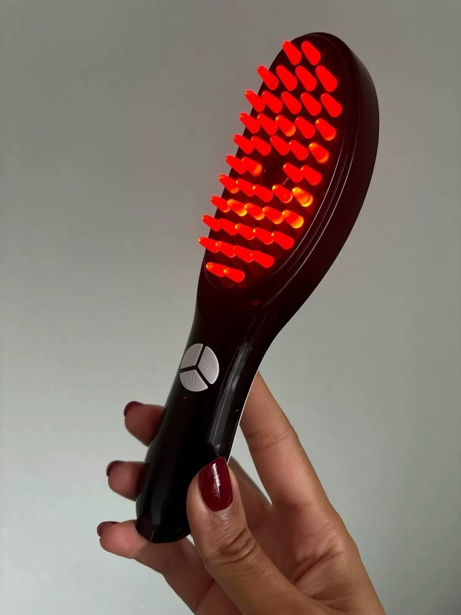 Electric Massage Comb with Light Therapy & Spray Function