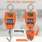 Portable Digital Hanging Crane Scale With Steel Hook And Backlight