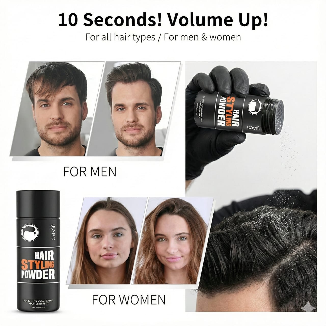 Caviii Superfine Volumizing Matte Effect Hair Styling Powder 20g