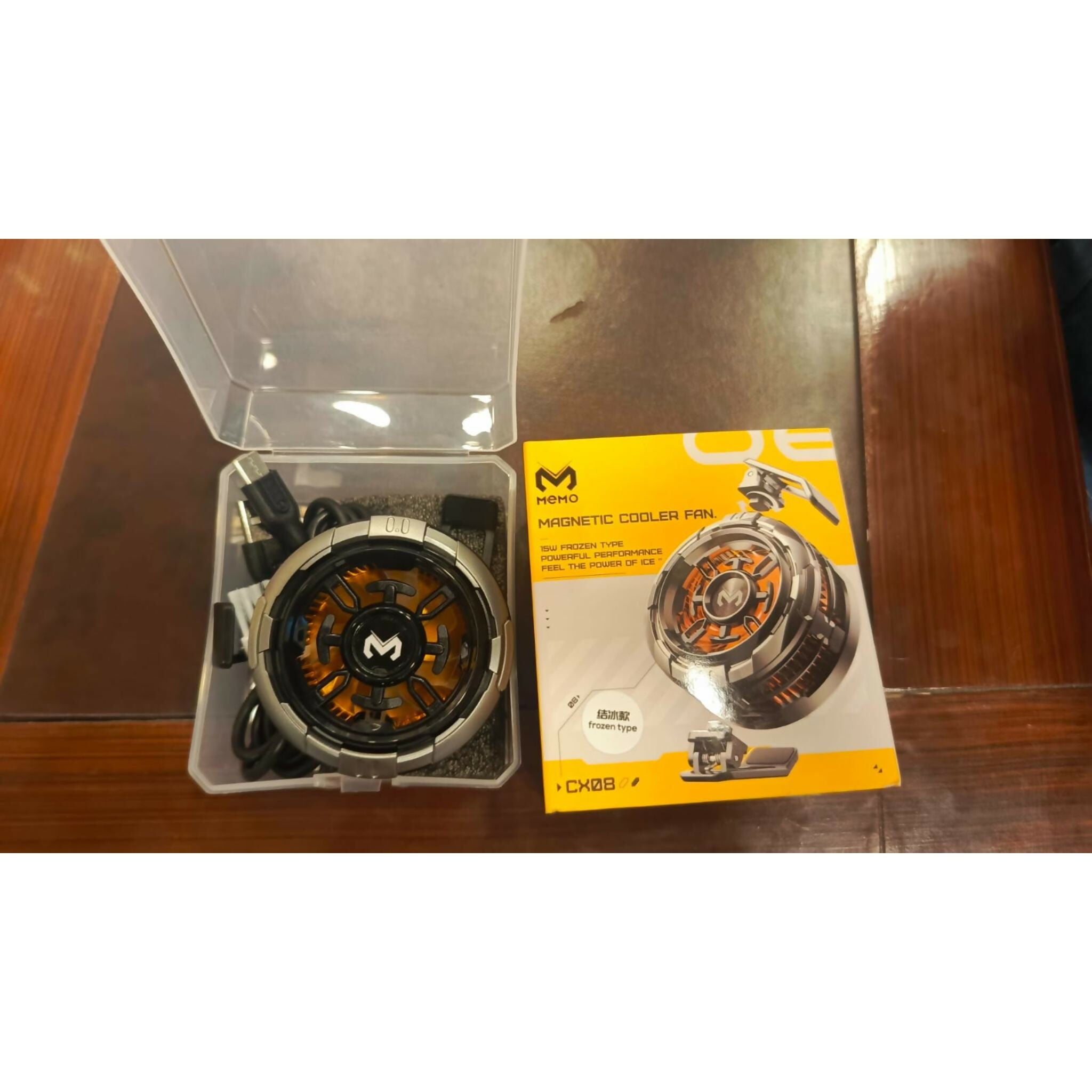 MEMO CX08 Pro Mobile Cooling Fan 25W Semiconductor Phone Cooler – Fast Cooling Gaming Radiator for Android & iPhone ~ Magnetic Support