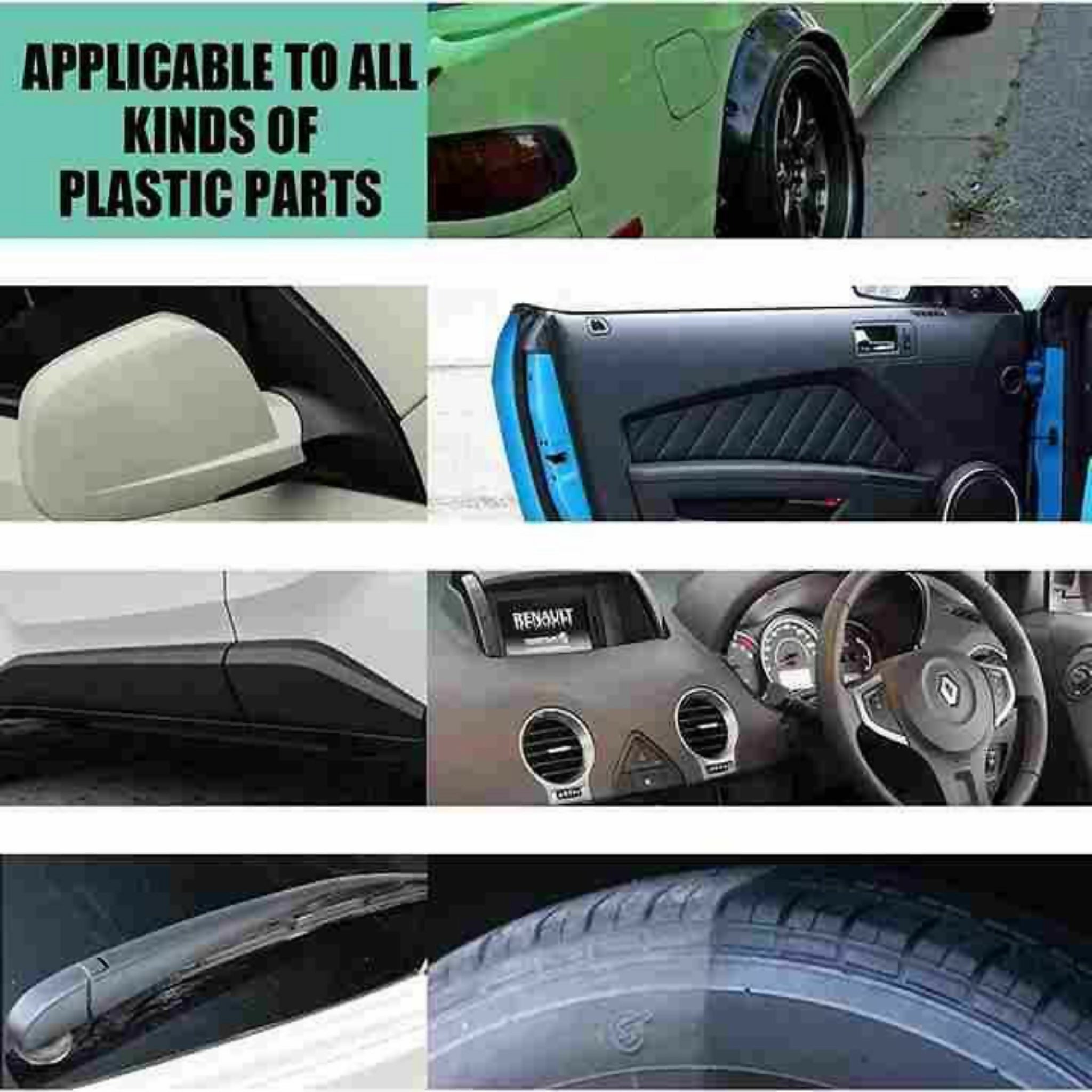 Ouhue Nano Coating for Car Plastic – Interior & Exterior Plastic Restorer for Long-Lasting Shine & Protection