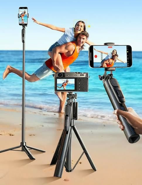 Lisen Tripod Stand Premium Quality Full Steel Body 7ft Height And Remote