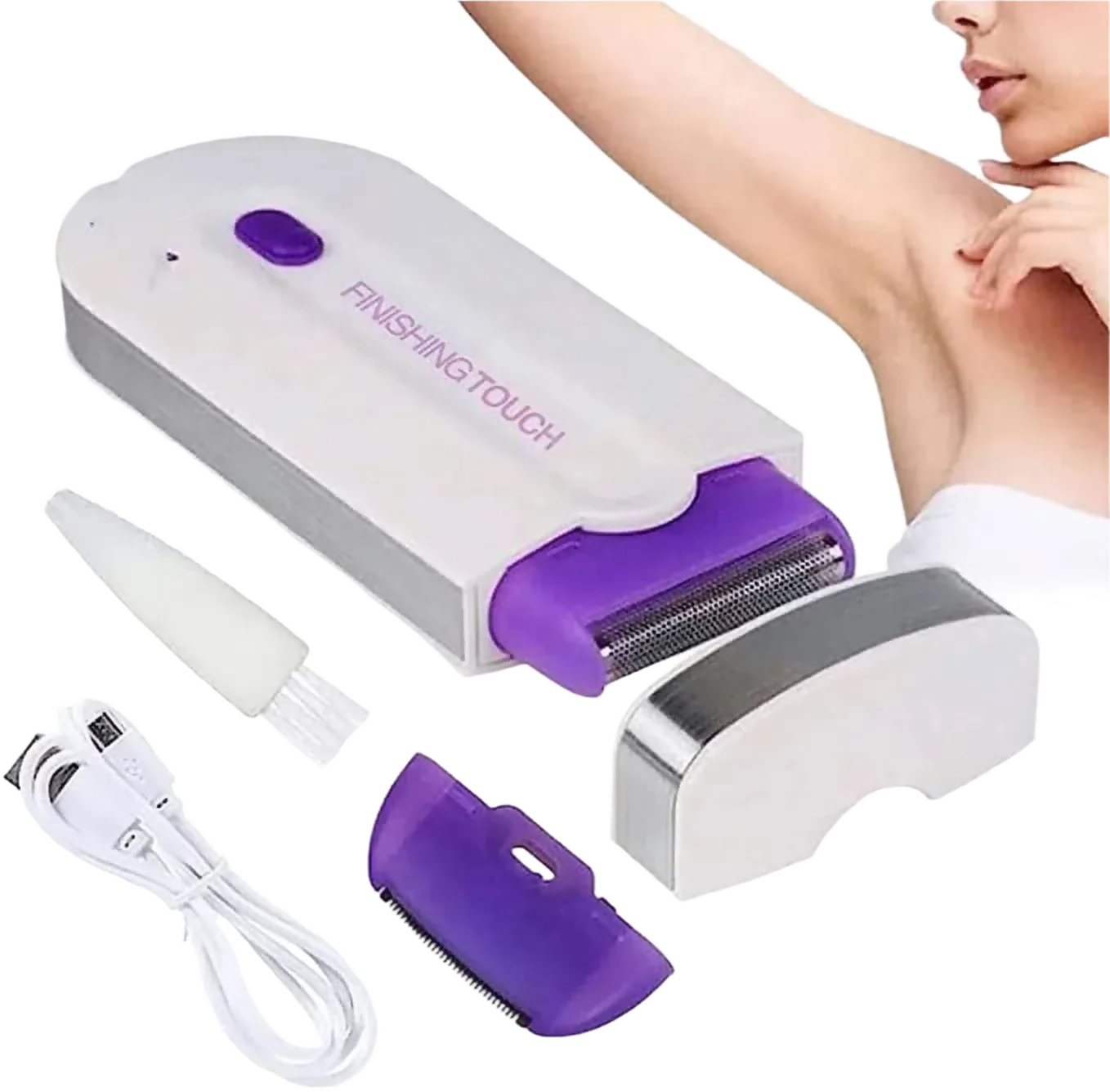 Finishing Touch Laser Hair Removal | 2‑in‑1 Trimmer | Pain‑Free Electric Hair Removal for Women