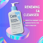 CeraVe Renewing SA Cleanser with Salicylic Acid – Exfoliating Face & Body Wash for Rough, Bumpy Skin (237ml)