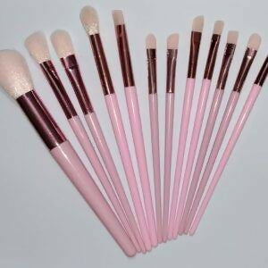 13 Pieces Soft Fluffy Makeup Brush Set – Cosmetics Brush Set – Makeup Brush Kit – Blush and Powder Brushes – Makeup Brushes for Foundation – Pink Color – Without Box