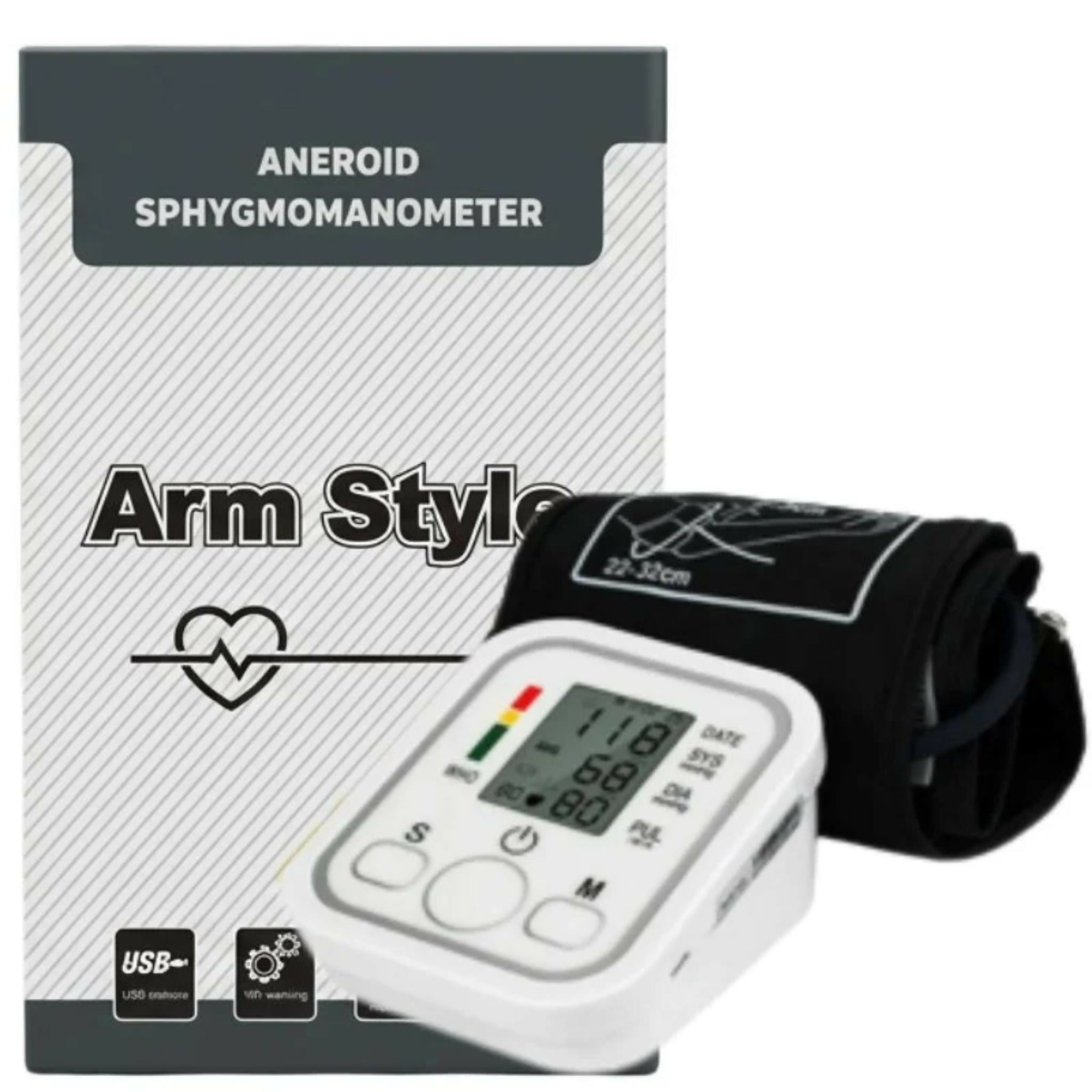 Digital Blood Pressure Monitor | Upper Arm Automatic BP Machine with Large LCD Display