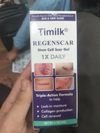 Timilk Regenscar Stem Cell Scar Gel 20g Triple Action Formula For Old And New Scars Surgical Marks Skin Renewal