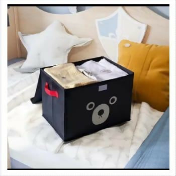 Bear Storage Box For Clothes Designed As A Storage Box Suitable For Holding Clothes (Random Colors)