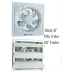 Ventilating Exhaust Fan, Double Action - 10" & 12" Pure Copper