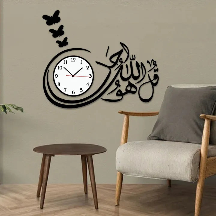 Premium Wooden Wall Clock 3D DIY Design for Home Decor