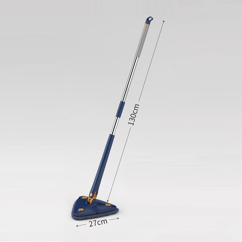 Mop, Triangle Rotating Microfiber, with 1.3m Stainless Steel Handle