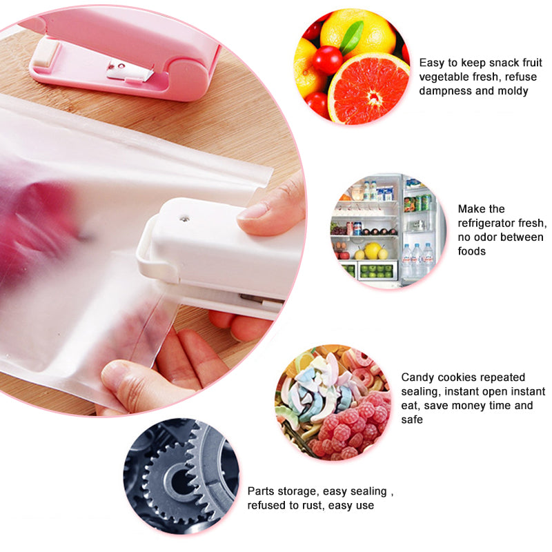 Bag Sealer, Portable Food, Mini Kitchen Food Sealing Tool