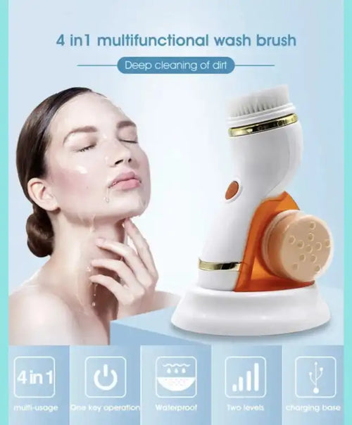 3D Sonic Electric Facial Cleansing Brush – Rechargeable