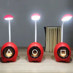 (1 PCs )Squid Game Usb Reading Table Lamp(red color)