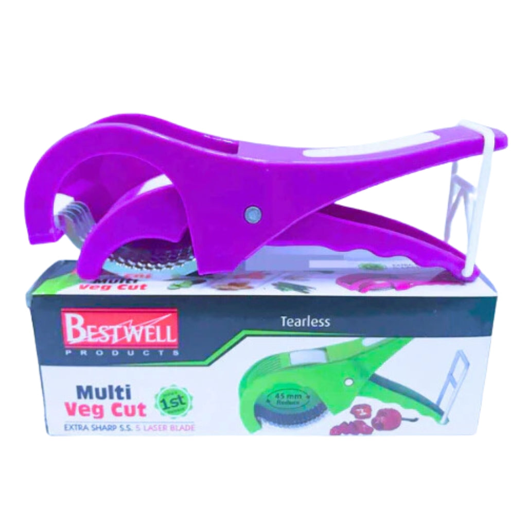 5-Blade Veg Cutter, Ultimate Precision Slicing for Chilly, Lady Fingers & More