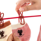 Elastic Laundry Drying Rope with Clips for Travel and Home