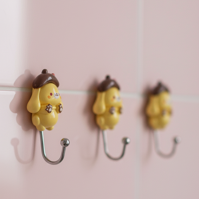 Sanrio Wall Hook, Cute & Durable Cartoon Wall Hanger for Keys