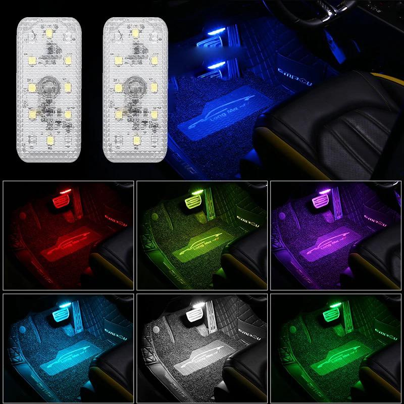 Car LED Touch Light Magnetic Interior Atmosphere Lamp Colors
