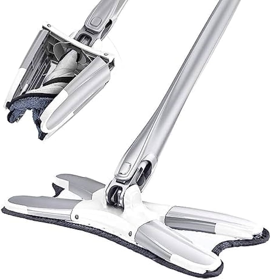 Mop, Manual Extrusion Hand-free Flat Squeeze, Household Cleaning Tool