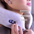 Electric U Shaped Neck Pillow Massager USB Rechargeable Travel Pillow