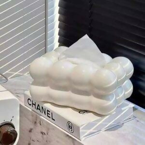 Bubble Shape Tissue Box Holder | Non-Slip Plastic Cover For Stylish Storage | Random Colour