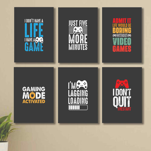 Wall Art Wooden Phototile Frames for Wall Decor, Set of 6