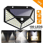 Solar charging Led Induction Motion sensor wall lamp for Outdoor Garden Courtyard