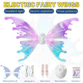 Glowing Elf Wings, Rechargeable Light-Up Fairy Costume, for Kids & Adults