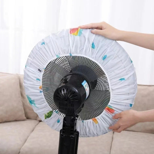 Cartoon Style Fan Cover for Floor Standing Electric Fan Dust Protection