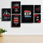 Inspirational Quote Wooden Frames for Home Office Gym