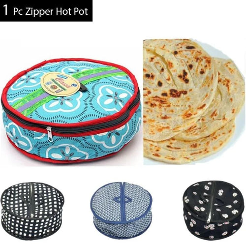 Roti Zipper Bag, Insulated Storage Bag For Keeping Chapati Fresh And Warm
